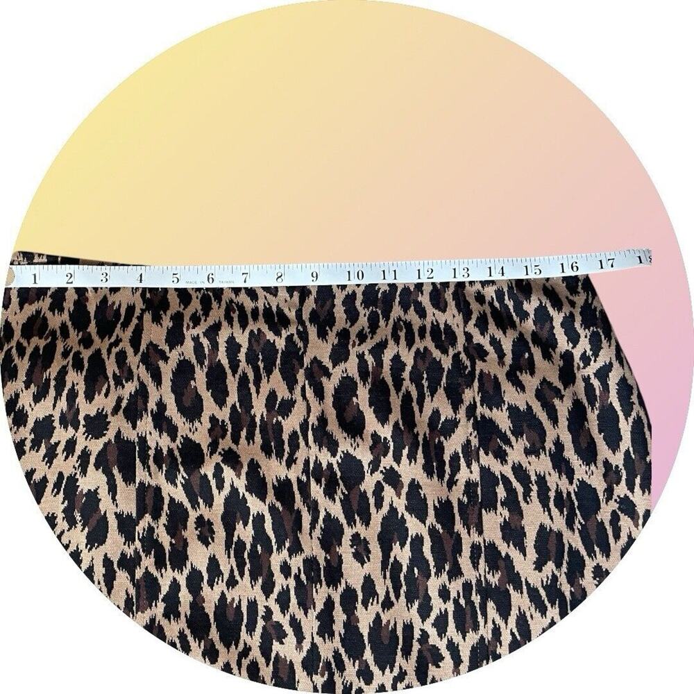 Spiegel Catalog Vintage 90s Leopard Brown Pencil Knit Skirt NEW L 10 - Picture 9 of 13